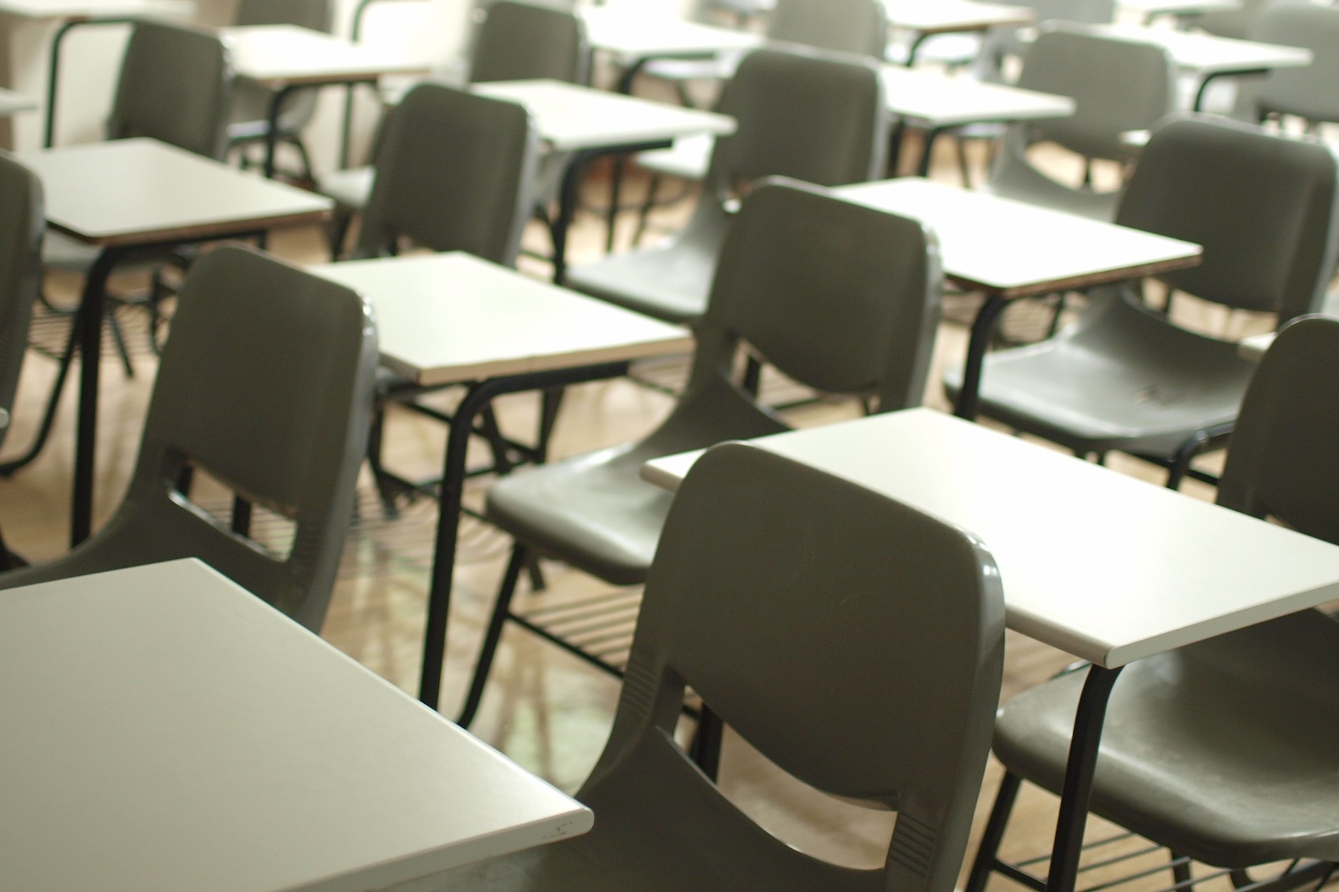 Classroom full of desks